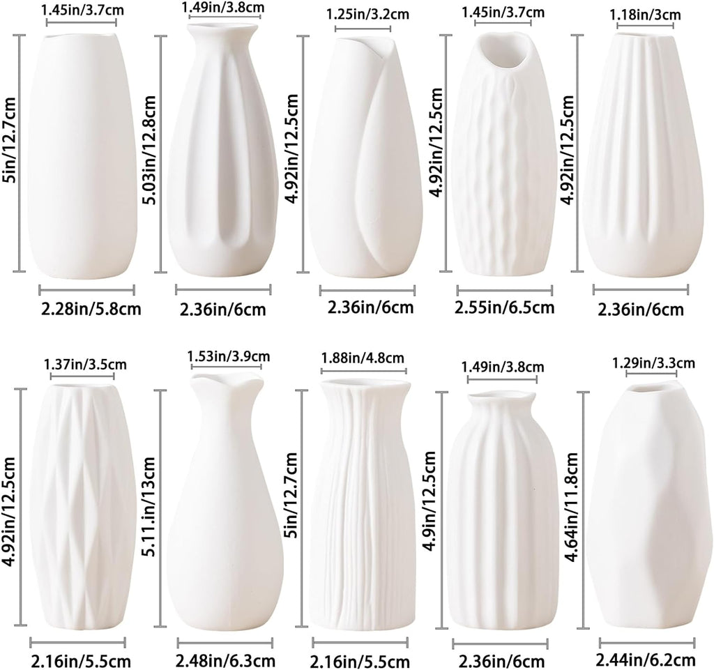 Sculptural Ceramic Vase Set – Modern Minimalist Design