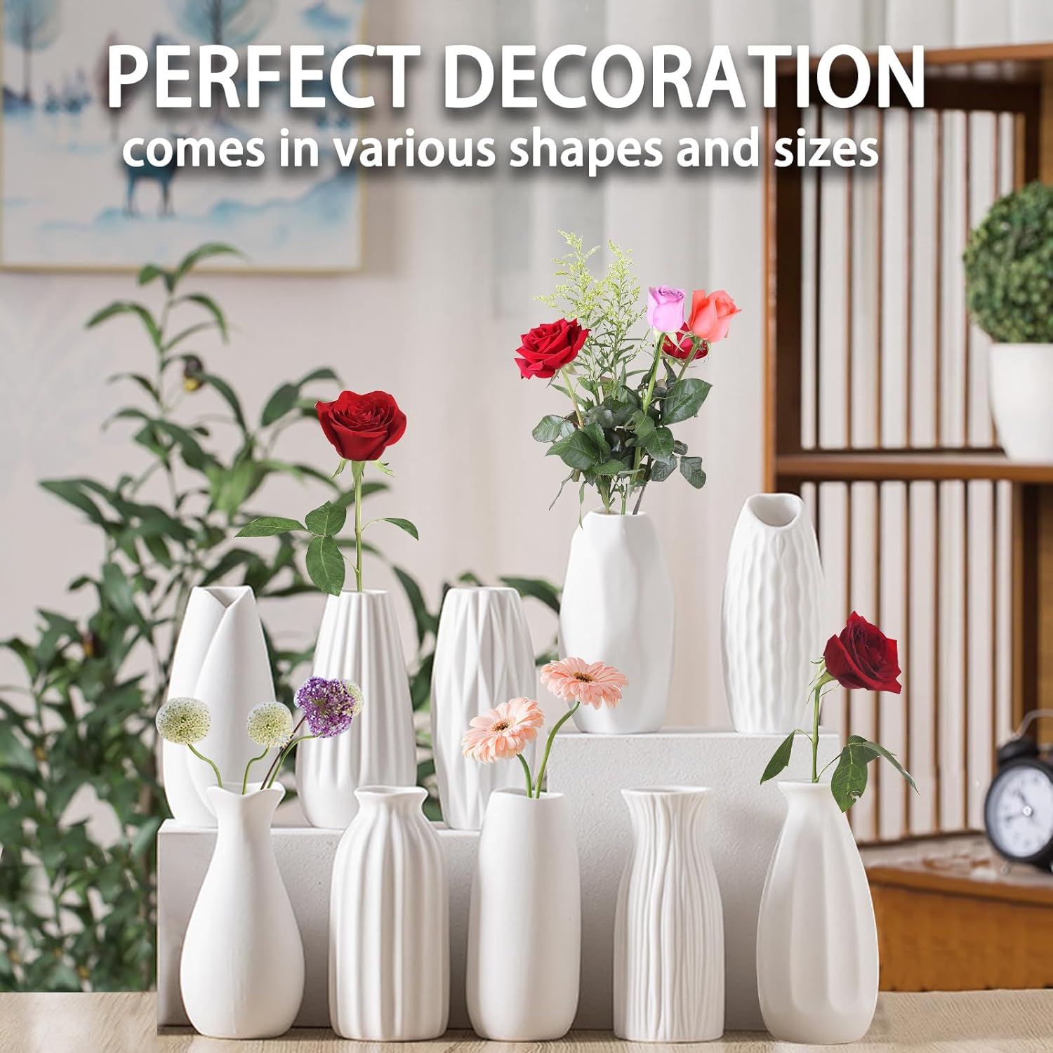 Sculptural Ceramic Vase Set – Modern Minimalist Design