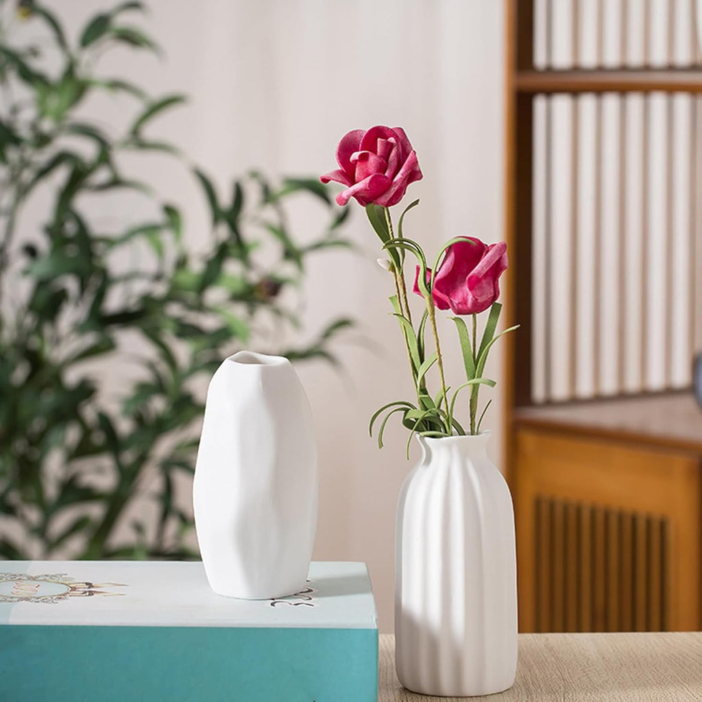 Sculptural Ceramic Vase Set – Modern Minimalist Design