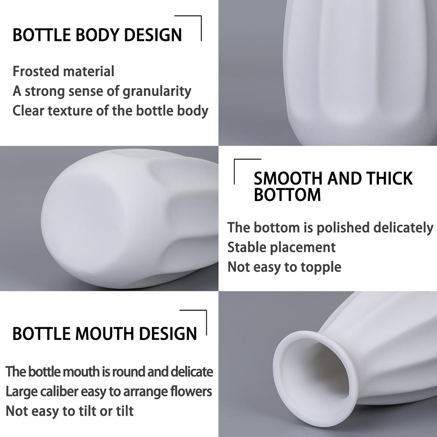 Sculptural Ceramic Vase Set – Modern Minimalist Design