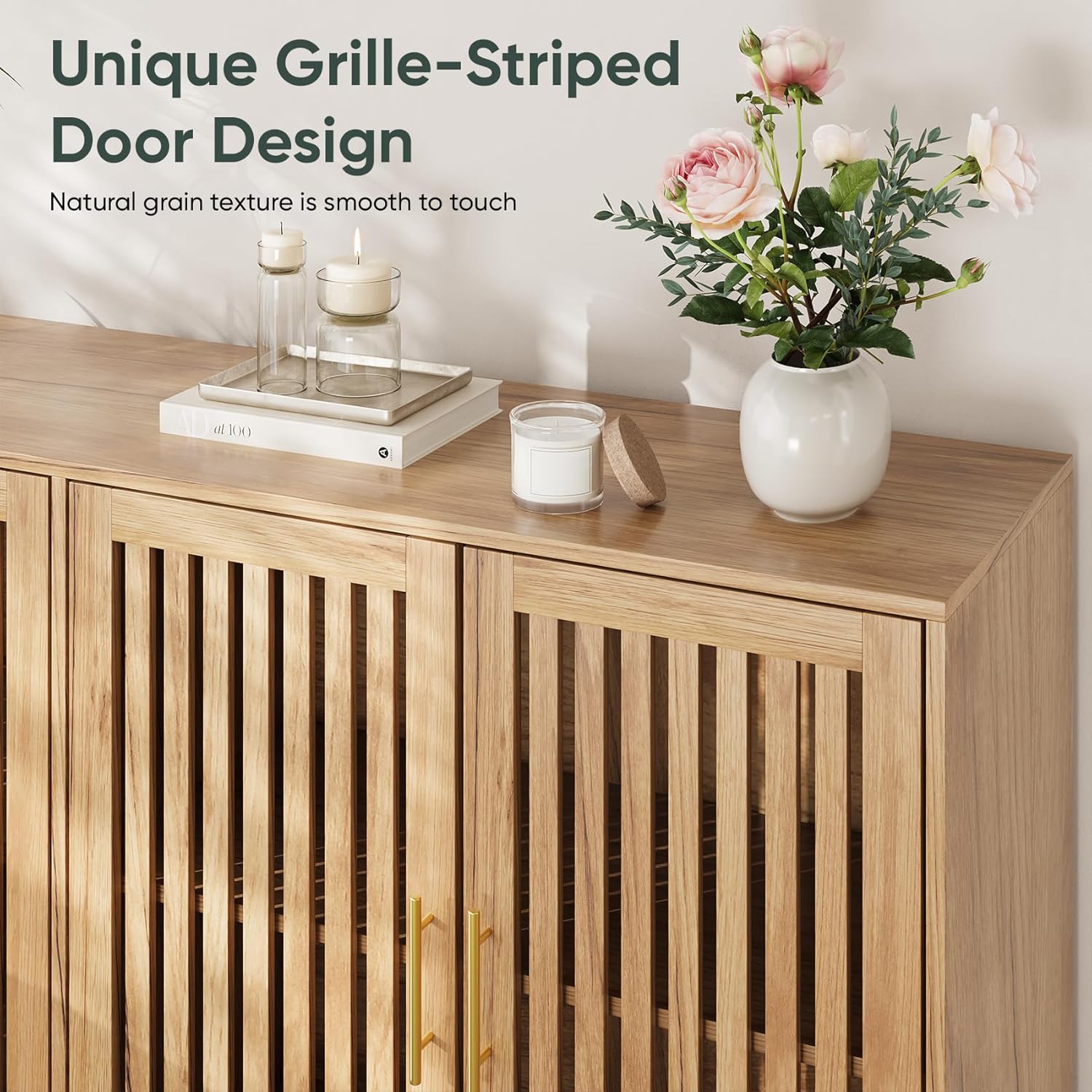 Handcrafted Oak Sideboard with Soft-Close Drawers