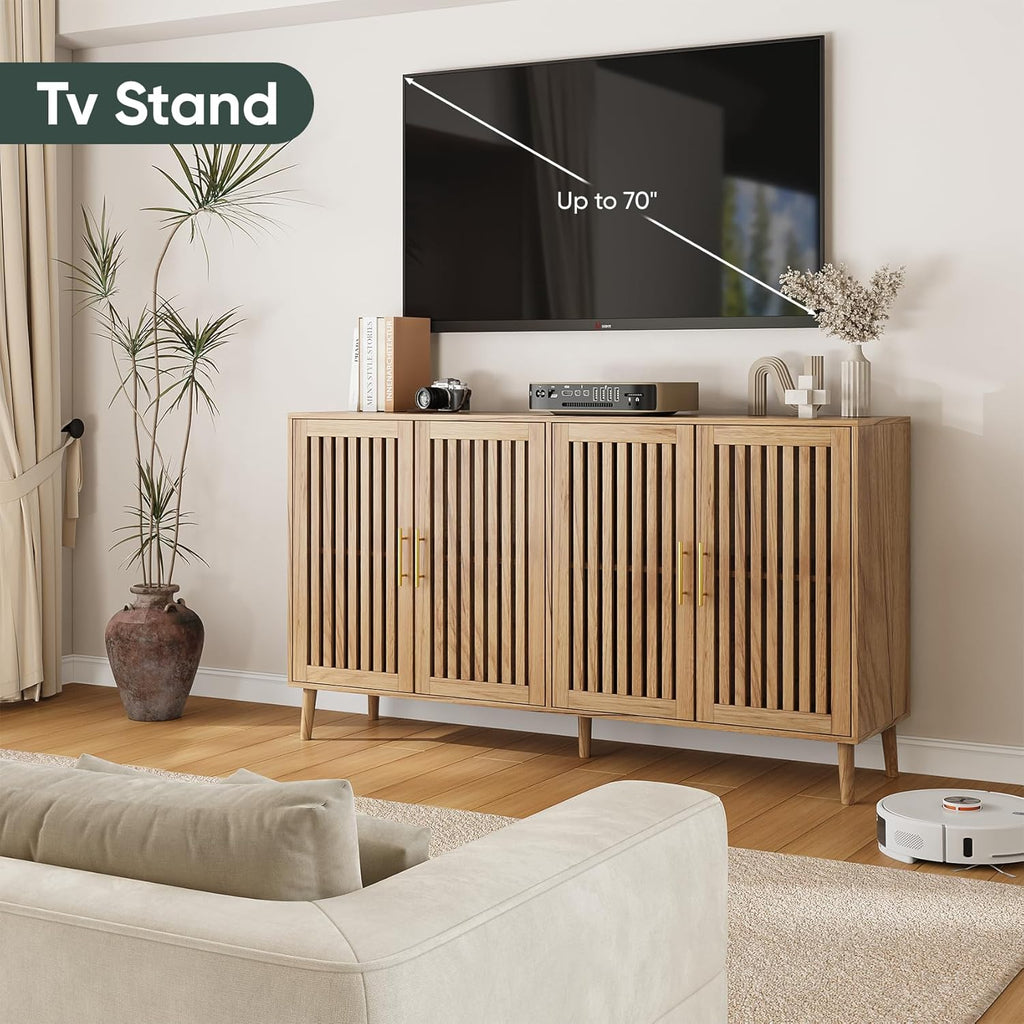 Handcrafted Oak Sideboard with Soft-Close Drawers